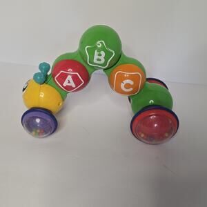 Fisher-Price Amazing Animals Roll & Pop Figure Pull Toy 1 2 3 Balls Rattle